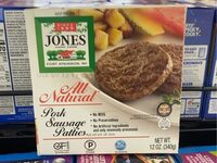 Pork sausage patties
