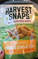 Baked black bean snacks - Mango Chile Lime