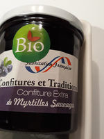 Confiture extra de myrtilles sauvages