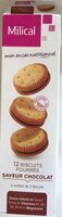 12 biscuits fourrés saveur chocolat