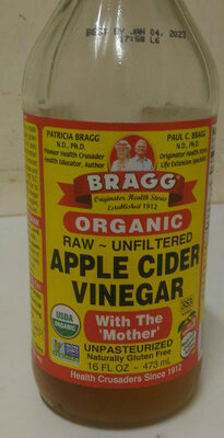 Apple cider vinegar by Bragg