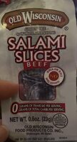 Salami slices, beef