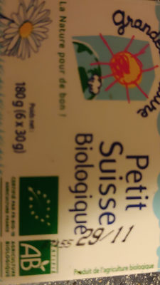 Petit suisse biologique by Grandeur Nature