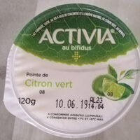 Activia So Délicat Pointe de Citron Vert