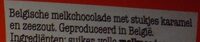 Melkchocolade met karamel en zeezout