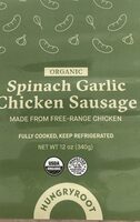 Spinach, garlic, chicken sausage