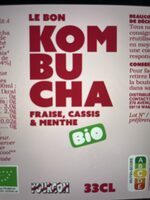 Kombucha fraise cassis & menthe