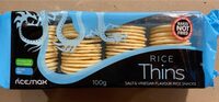 Rice Thins salt and vinegar flavour roce snacks