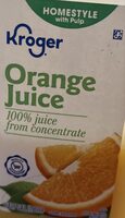 Homestyle orange juice with pulp