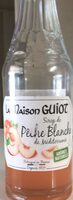 Sirop de pêche blanche