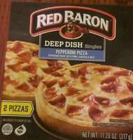 Deep dish singles Pepperoni pizza