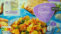 Falafel-Bällchen mit Süsskartoffeln in Tomatensauce