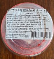 Mousse à la framboise