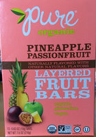 Pineapple passion fruit layered fruit bars