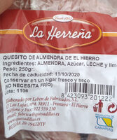 Quesito almendras
