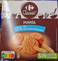 Galletas María sin sal y sin azúcares añadidos