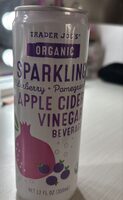 Sparking apple cider vinegar beverage