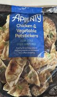 Chicken and vegetable potstickers