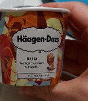 Rum, salted caramel & biscuit