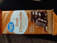 Dark chocolate with chopped almond