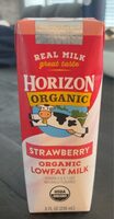Strawberry organic lowfat milk