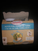 Petits pois, pomme de terre du Val de Loire, cabillaud