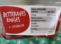 Betteraves rouges a l'échalote