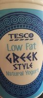 Low fat greek style natural yogurr