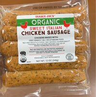 Sweet Italian chicken sausage