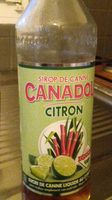 Sirop de Cannes canadou citron