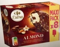 Glaces chocolat au lait amandes