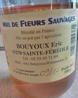 Miel de fleurs sauvages