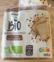 Spécial sandwich a la farine complète