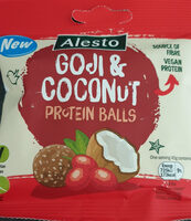 Alesto goji & coconut protein balls