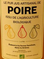Le pur jus artisanal de poire