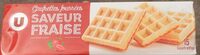Gaufrettes fourrées saveur fraise