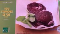Veau 2 tranches de foie
