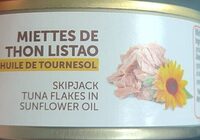 Miettes de thon listao à l'huile de tournesol