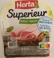 Jambon supérieur nature 6 tranches