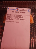Pain chocolat × 4 pur beurre