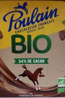 Poulain bio 34% de cacao