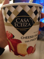Helado Cheescake con Fresas