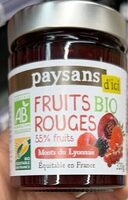 Confiture fuits bio rouge
