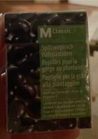 Pastilles pour la gorge au plantain