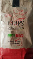 Chips ondulées allégées en sel