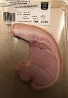 Cotes de porc cuites