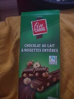 Chocolat Lait Noisettes entières