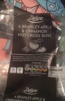 Bramley apple and cinnamon hot cross buns