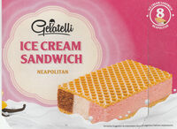 Ice cream sandwich Neapolitan