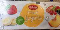 Assorted fruit yogurts